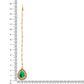 Ruby Raang Tear Drop Green Meenakari with Diamond Maang Tikka | Swadesiicart