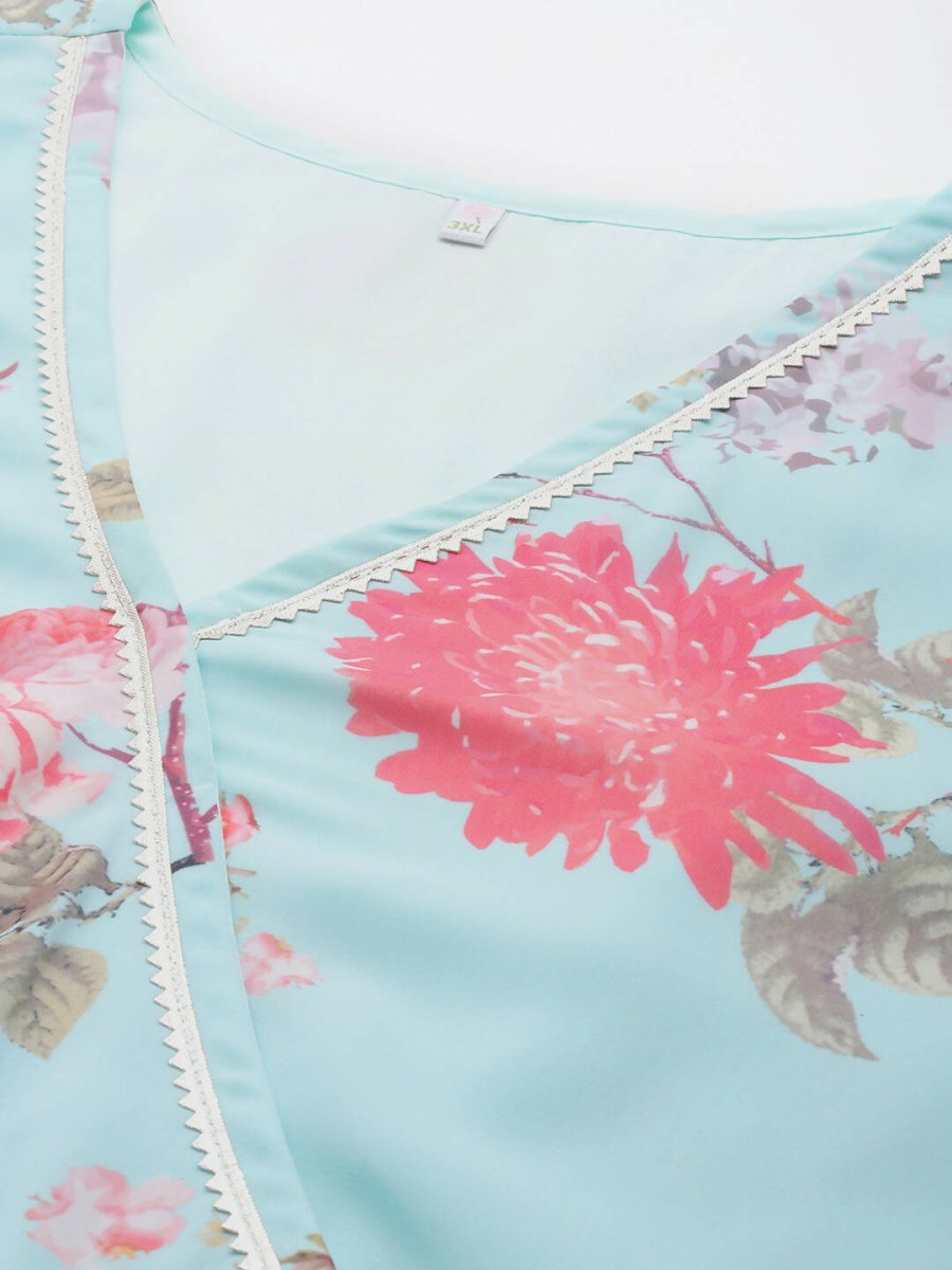 Ahalyaa Women's Traditional wear Ethnic Dress - Blue | Swadesiicart