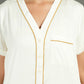 Breathables Women Cotton Night Suit Shirt And Pants Co-Ord Set I Night Wear | Co-Ord Set | Lounge Wear Set I Solid Colour