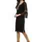 Ahalyaa Women's Black Georgette Glitter Print Kurta | Swadesiicart