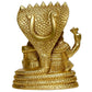 P.J.Handicrafts Brass Metal Statue Of Vishnu Ji With Laxmi - Swadesiicart