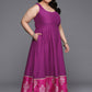 Ahalyaa Women's Traditional wear Ethnic Dress - Purple | Swadesiicart