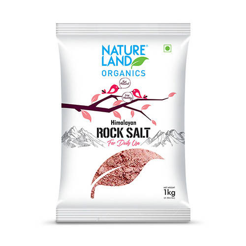 Nature Land Organics Himalayan Pink Rock Salt - Swadesiicart