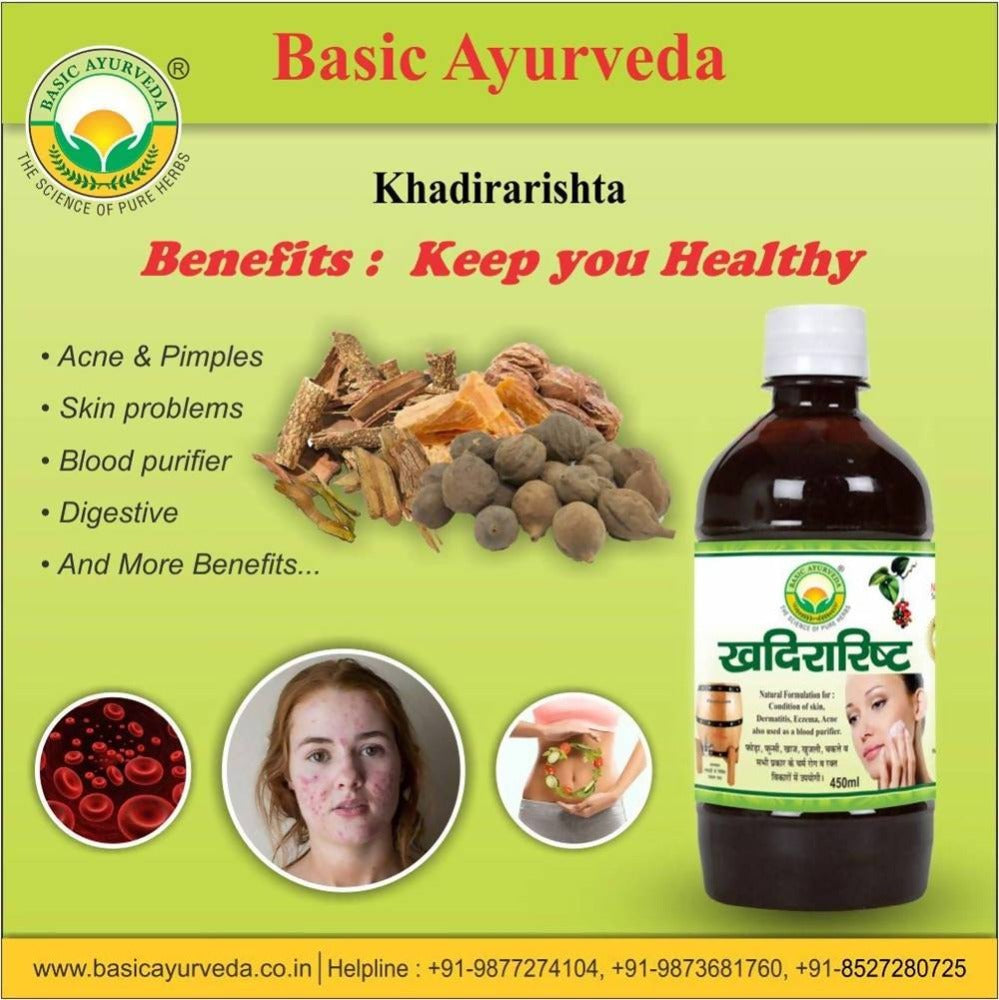 Basic Ayurveda Khadirarishta | Swadesiicart
