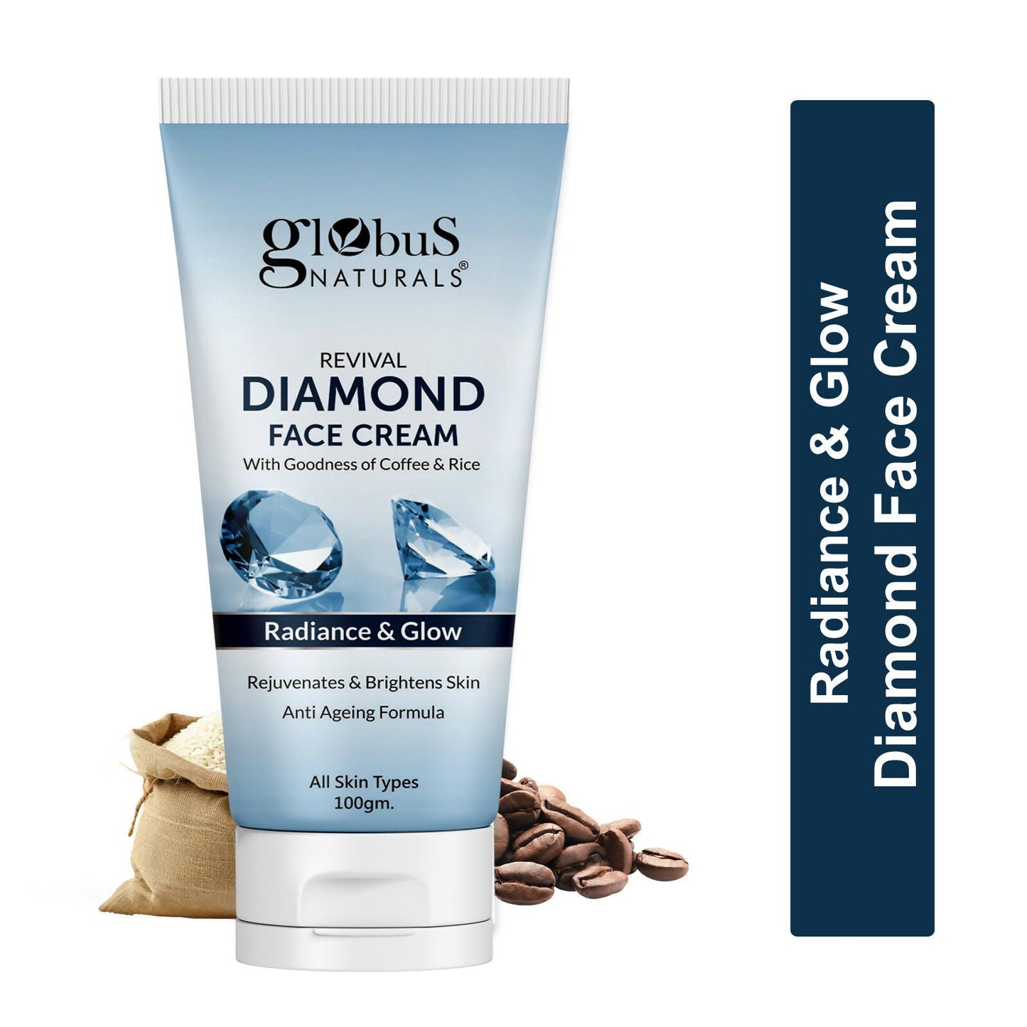 Globus Naturals Revival Diamond Face Cream, Suitable For All Skin Types | Swadesiicart