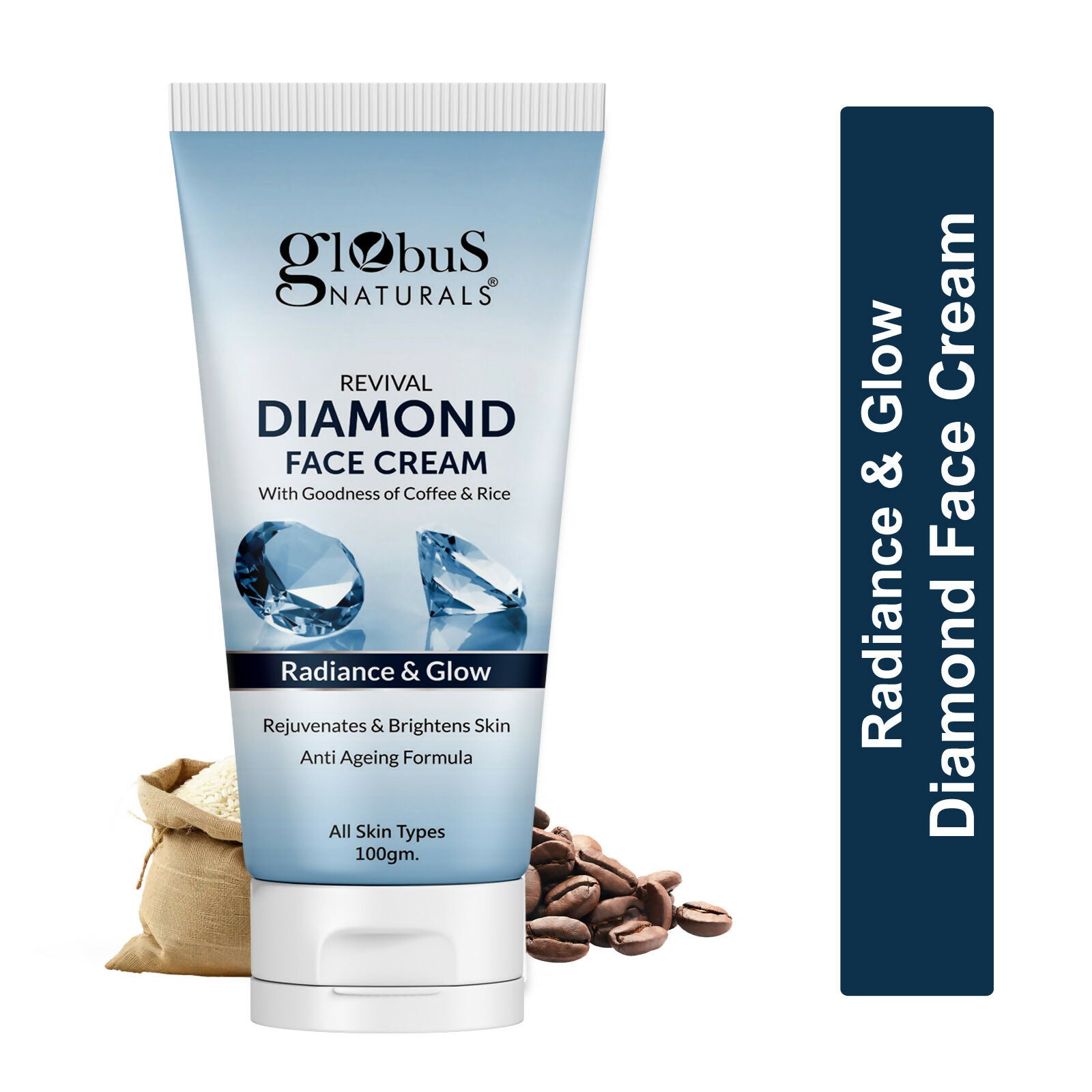Globus Naturals Revival Diamond Face Cream, Suitable For All Skin Types | Swadesiicart