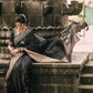 DEIANA'S Beautiful Designer Golden zari Soft Lichi Silk Saree - Black - Swadesiicart
