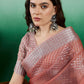 Mitera Woven Design Zari Organza Banarasi Saree | Swadesiicart