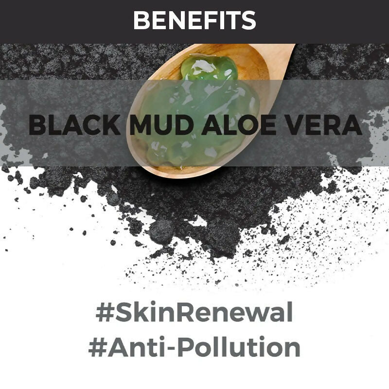 Nykaa Skin Secrets Exotic Indulgence Black Mud + Aloe Vera Sheet Mask For Purified & Hydrated Skin - Swadesiicart