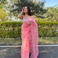 Vamsee Pink Organza Saree - Swadesiicart