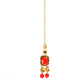Mominos Fashion Johar Kamal Gold-Polished Brass Finish Kundan/Pearls Choker For Women (Red) | Swadesiicart