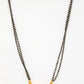 NVR Women's Set of 2 Black Gold-Polished & Beaded Mangalsutra | Swadesiicart
