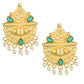 Joban Fashion Women Matte Gold Brass Earrings | Swadesiicart
