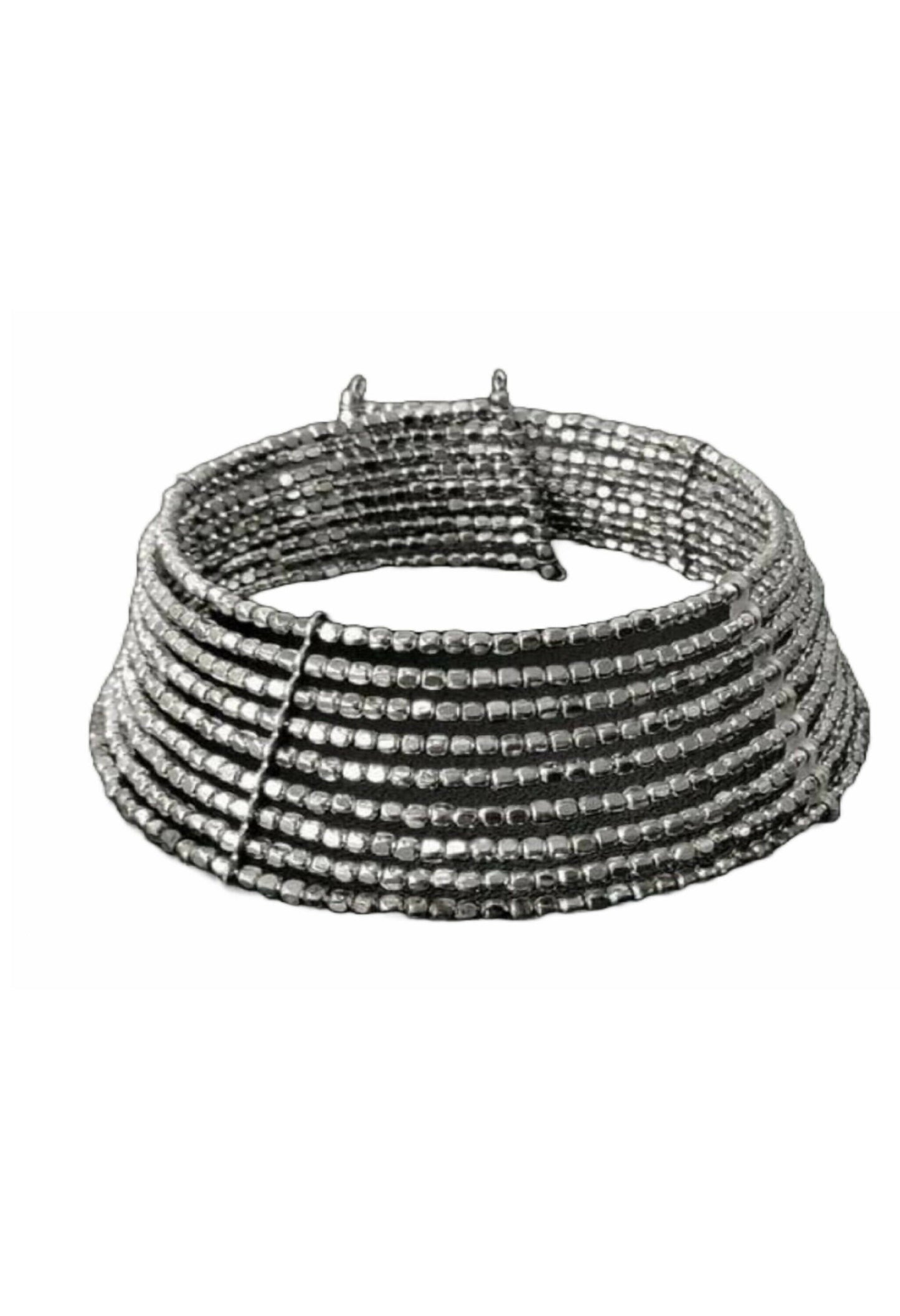 Mominos Fashion Joharkamal Oxidised Beaded work Hasli Design Choker For Women & Girls | Swadesiicart