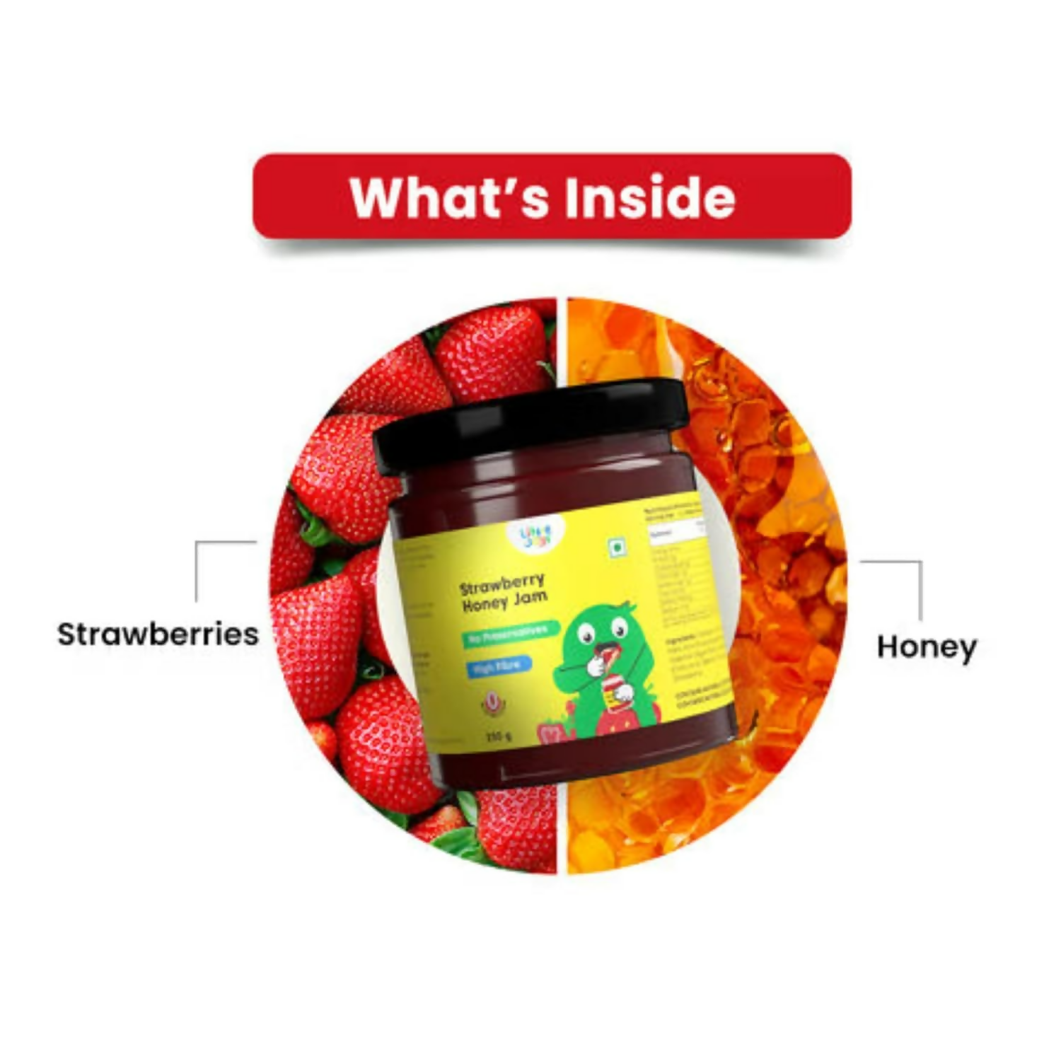 Little Joys Strawberry Honey Jam - Swadesiicart