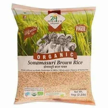 24 Mantra Organic Brown Sona Masoori Rice | Swadesiicart