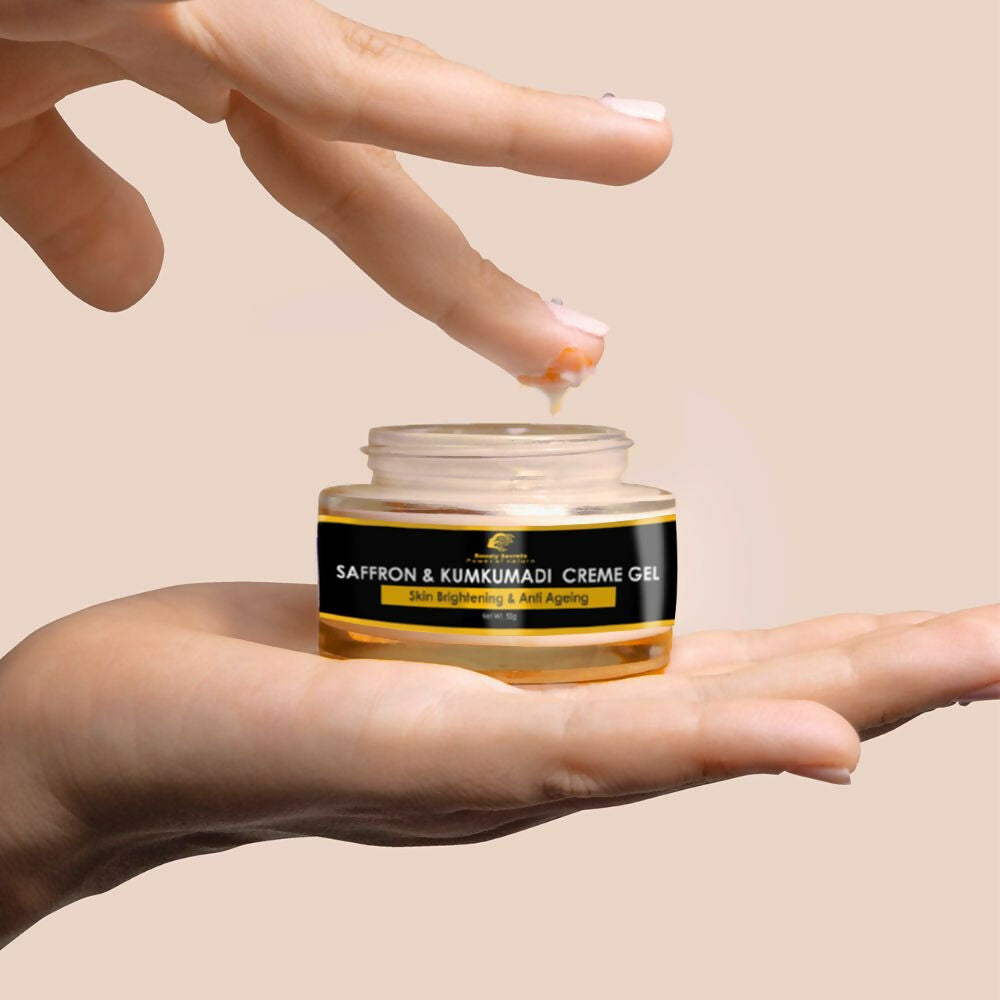 Beauty Secrets Saffron & Kumkumadi Face Cream Gel - Swadesiicart