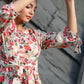 Women's Partywear Designer White & Multi Muslin co-ord set - Stylishta - Swadesiicart