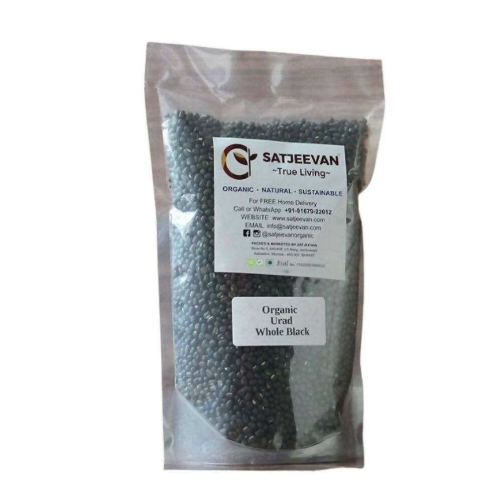 Satjeevan Organic Urad Whole Black - Swadesiicart