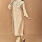 Morchari Women And Hand Embroidery Co-Ord Set-Beige - Swadesiicart