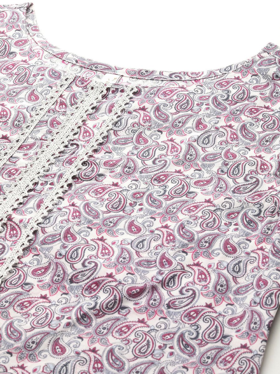 Ahalyaa Women's Traditional Wear Co-ods - Maroon - Swadesiicart