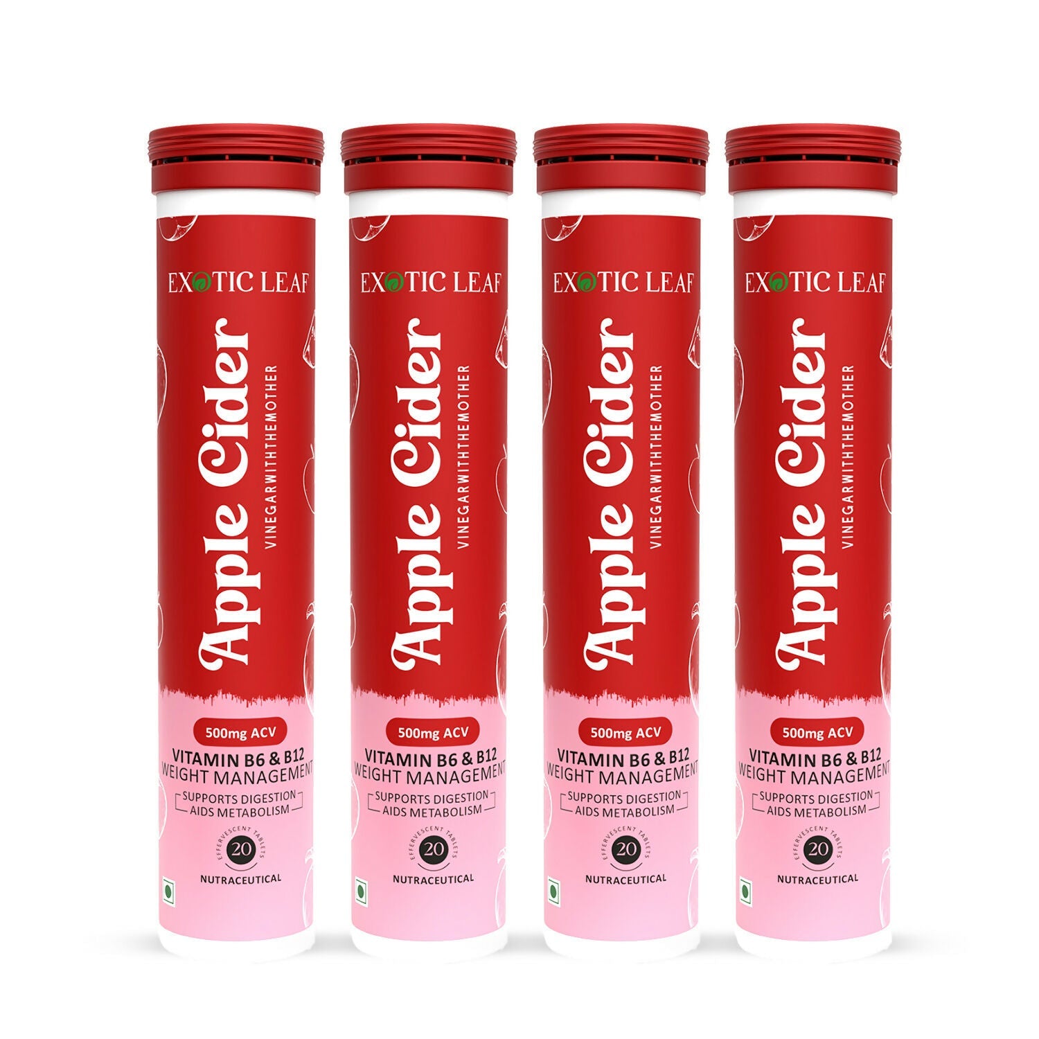 Exotic Leaf Apple Cider Vinegar Tablets - Swadesiicart