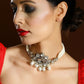 Kundan & Pearl Drop Choker- Ruby Raang | Swadesiicart