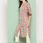 Ahalyaa Women's Traditional wear Kurta - Red | Swadesiicart