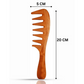 Rufiys Wooden Curly Hair Wide Neem Wood Comb - Swadesiicart