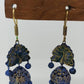 Terracotta Peacock Stud jhumkas