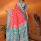 Joban Fashion Banarasi Pink Woven Soft Silk Saree | Swadesiicart