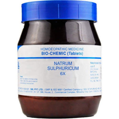 SBL Homeopathy Natrum Sulphuricum Biochemic Tablets - Swadesiicart