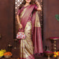 Aastha Fashion Mustard Tissue Silk Weaving Saree