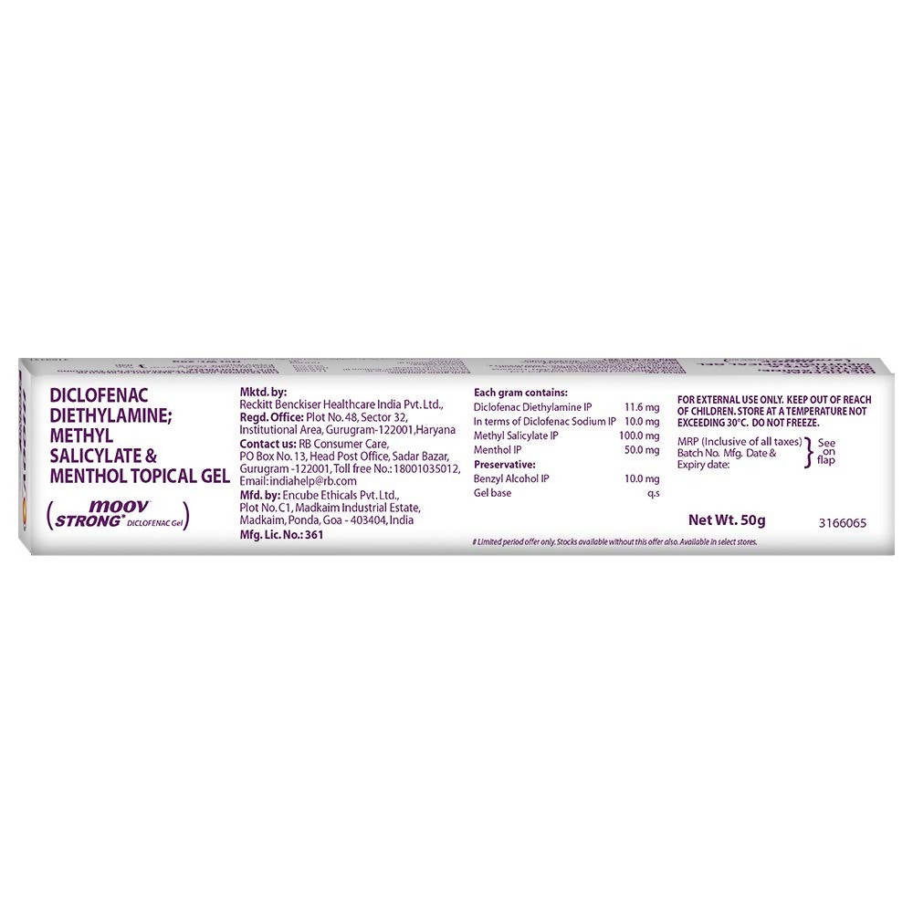 Moov Strong Diclofenac Gel | Swadesiicart