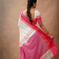 Exclusive Collection Off White Beautiful Khadi Cotton Handloom Saree - Swadesiicart
