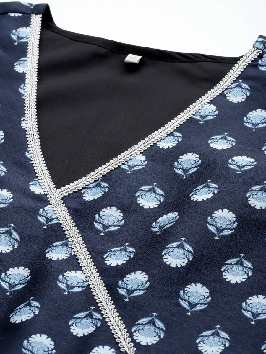 Ahalyaa Women's Traditional wear Ethnic Dress - Blue | Swadesiicart