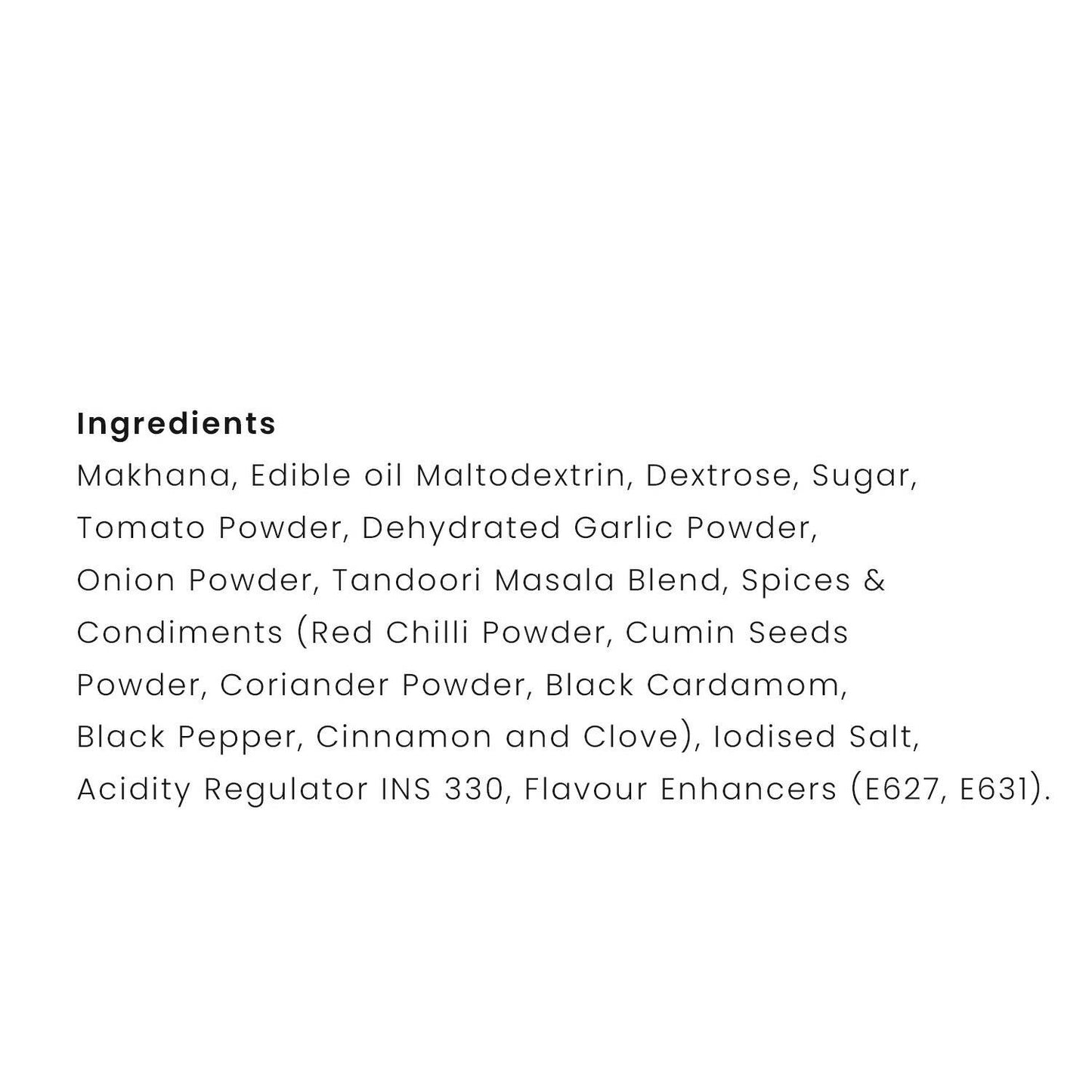 Dibha - Honest Snacking Tandoori Makhana - Swadesiicart