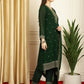 Jyoti Fashion Women's Green Georgette Resham Thread & Sequin Kurta with Trouser & Dupatta | Swadesiicart