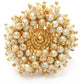 Mominos Fashion Joharkamal Gold-Polished Beads Work Bangles with Rings - Swadesiicart