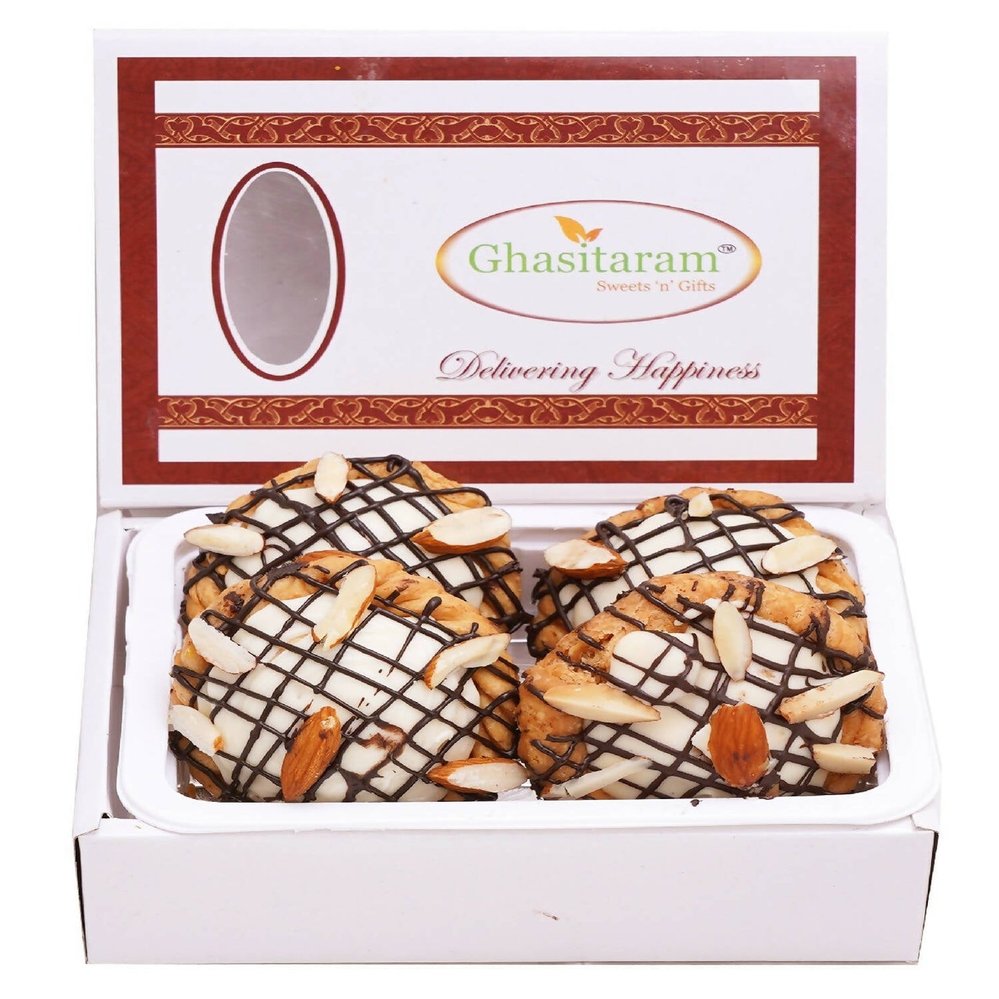 Ghasitaram Chocolate Filled Chandrakala | Swadesiicart