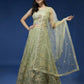 House of Panchhi Pista Net Sequinse Work Lehenga & Blouse, Dupatta | Swadesiicart