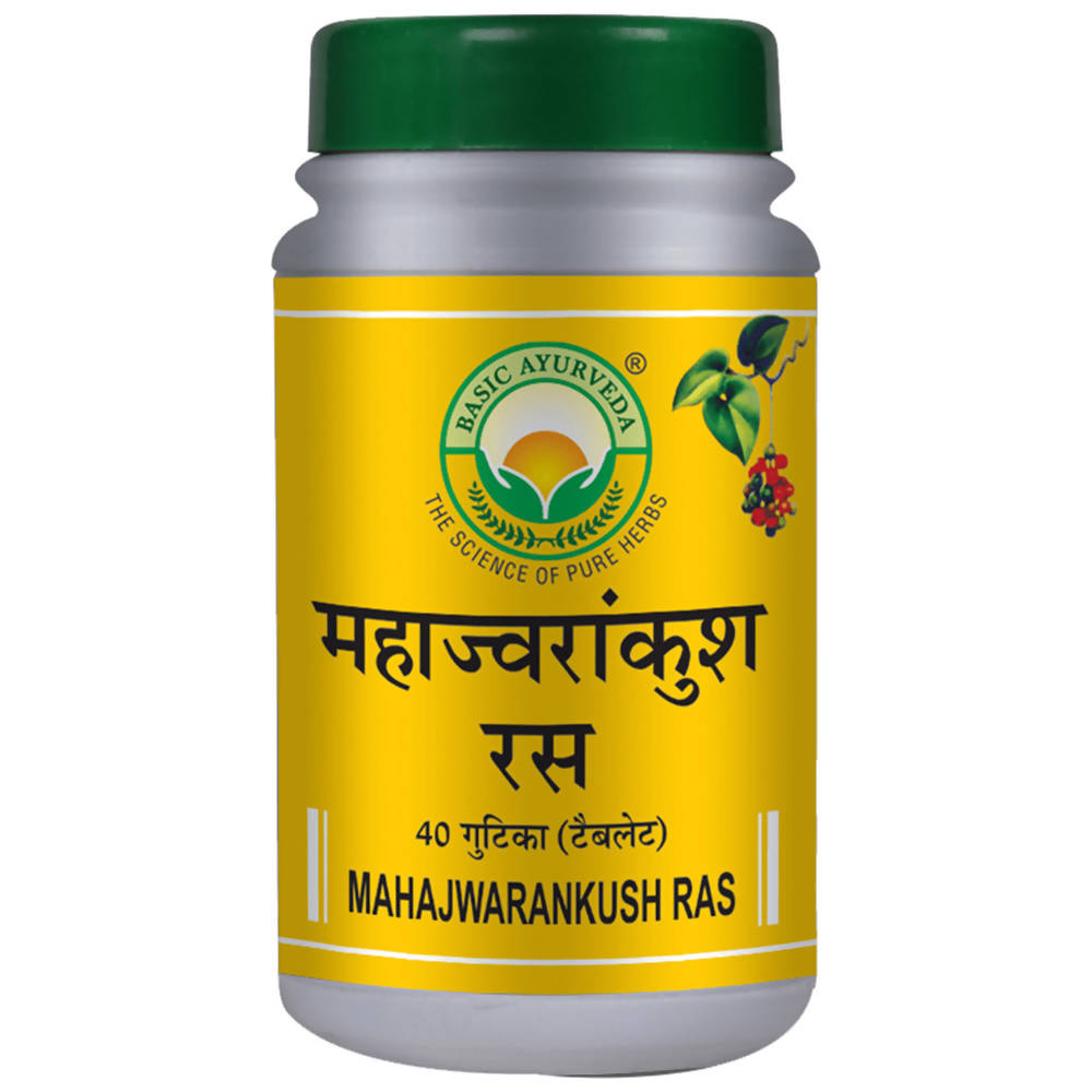 Basic Ayurveda Mahajwarankush Ras Tablet | Swadesiicart