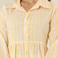 Kaajh Women's Yellow Printed Cotton Co-ord Set - Swadesiicart