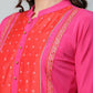 Ahalyaa Womens Pink Crepe Printed Kurtas | Swadesiicart