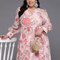 Ahalyaa Women's Traditional wear Ethnic Dress - Pink | Swadesiicart