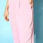 Ahalyaa Women Pastel Pink Colour Organza Glitter Printed Kurta Pant Set With Dupatta | Swadesiicart