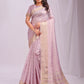 Shree Shyam Fashion Organza Light Pink Saree