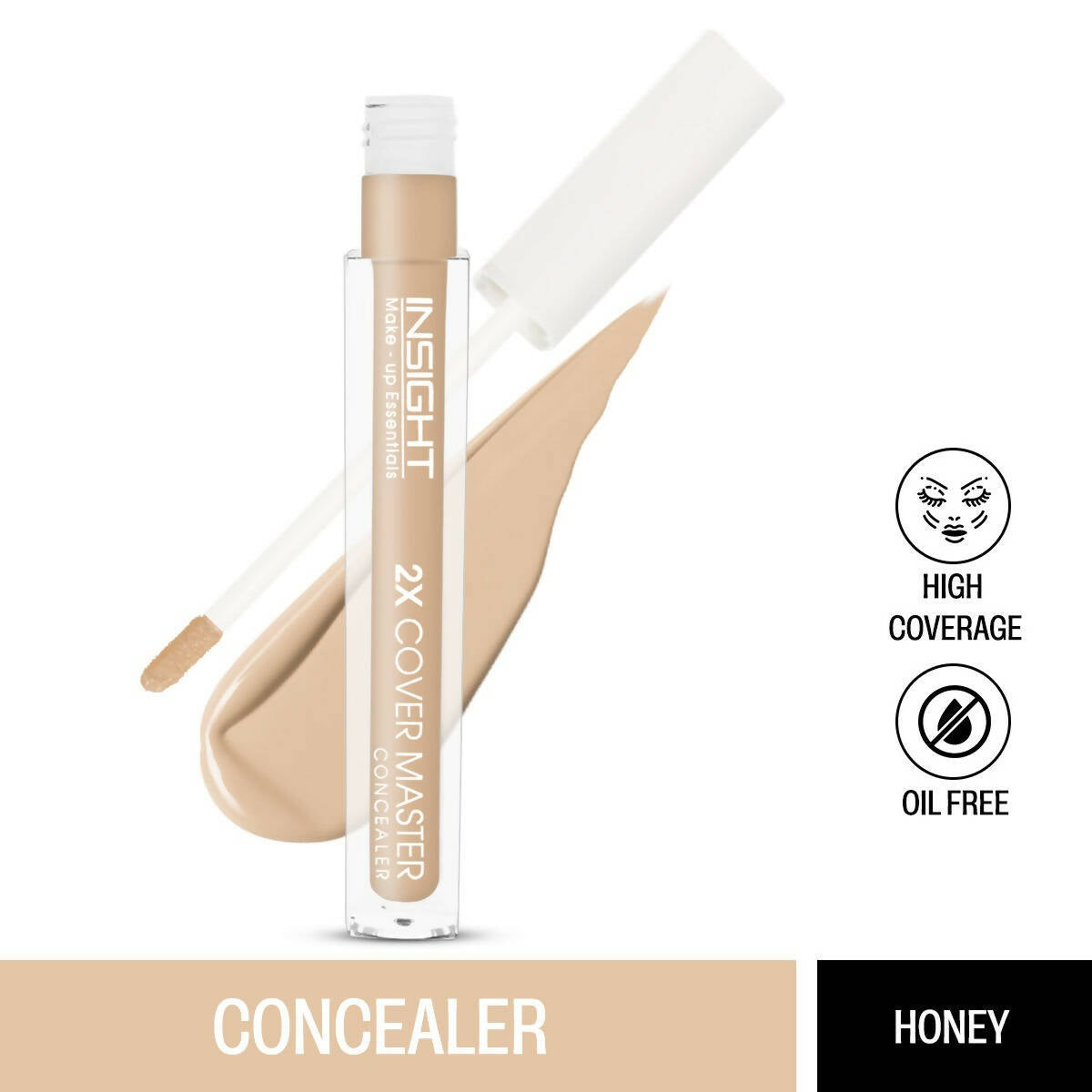 Insight Cosmetics 2X Cover Master Concealer - 02 Honey - Swadesiicart