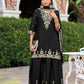 Anaita Black Chinon Readymade Palazzo Suit with Heavy Embroidery Work