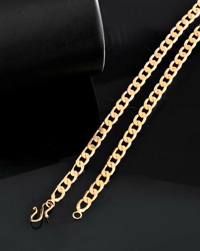 VOJ Gold-Polished Chain For Men | Swadesiicart